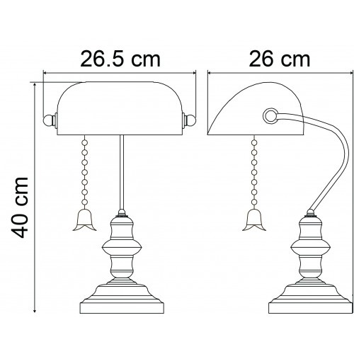 Кабинетная настольная лампа Arte Lamp BANKER A2493LT-1AB
