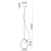 Подвесной светильник Divinare HAZEL 5015/17 SP-1