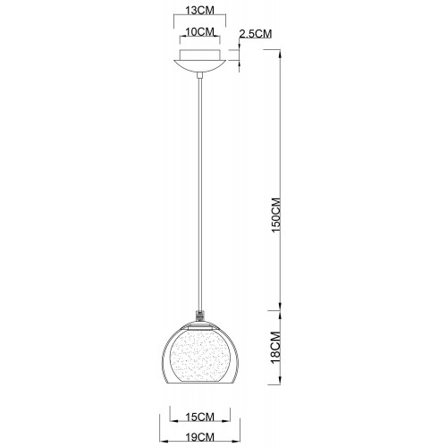 Подвесной светильник Arte Lamp RASTABAN A7984SP-1PB