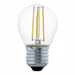 Лампа светодиодная филаментная Eglo E14 4W 2700К прозрачная 11762