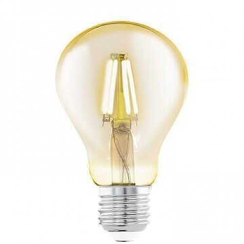 Лампа светодиодная филаментная Eglo E27 4W 2200К янтарь 11555