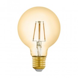 Лампа светодиодная филаментная диммируемая Eglo E27 5,5W 2200K золотистая 12572