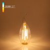 Лампа светодиодная филаментная Elektrostandard E14 7W 3300K прозрачная a049138