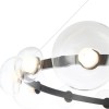 Подвесная светодная люстра Crystal Lux Bosque SP12 Black/Transparent
