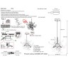 Подвесной светильник Crystal Lux GARDEN SP3 D400 CHROME