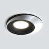 Встраиваемый светильник Elektrostandard 124 MR16 черный/серебро a053358
