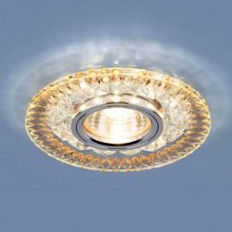 Встраиваемый светильник Elektrostandard 2198 MR16 CL/GD прозрачный/золото a037233