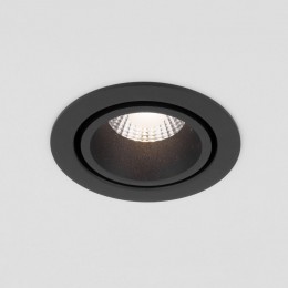 Встраиваемый светодиодный светильник Elektrostandard Nulla 15267/LED 7W 3000K BK/BK черный/черный a063972