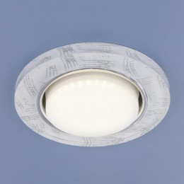 Встраиваемый светильник Elektrostandard 1062 GX53 WH/SL белый/серебро a034000