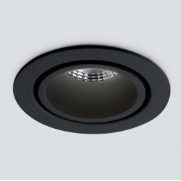 Встраиваемый светодиодный светильник Elektrostandard 15267/LED 7W 4200K черный/черный a055722