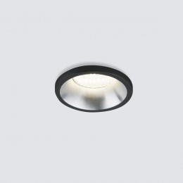 Встраиваемый светодиодный светильник Elektrostandard 15269/LED черный/сатин никель a056019