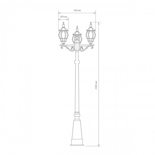 Садово-парковый светильник Elektrostandard Classic a025753